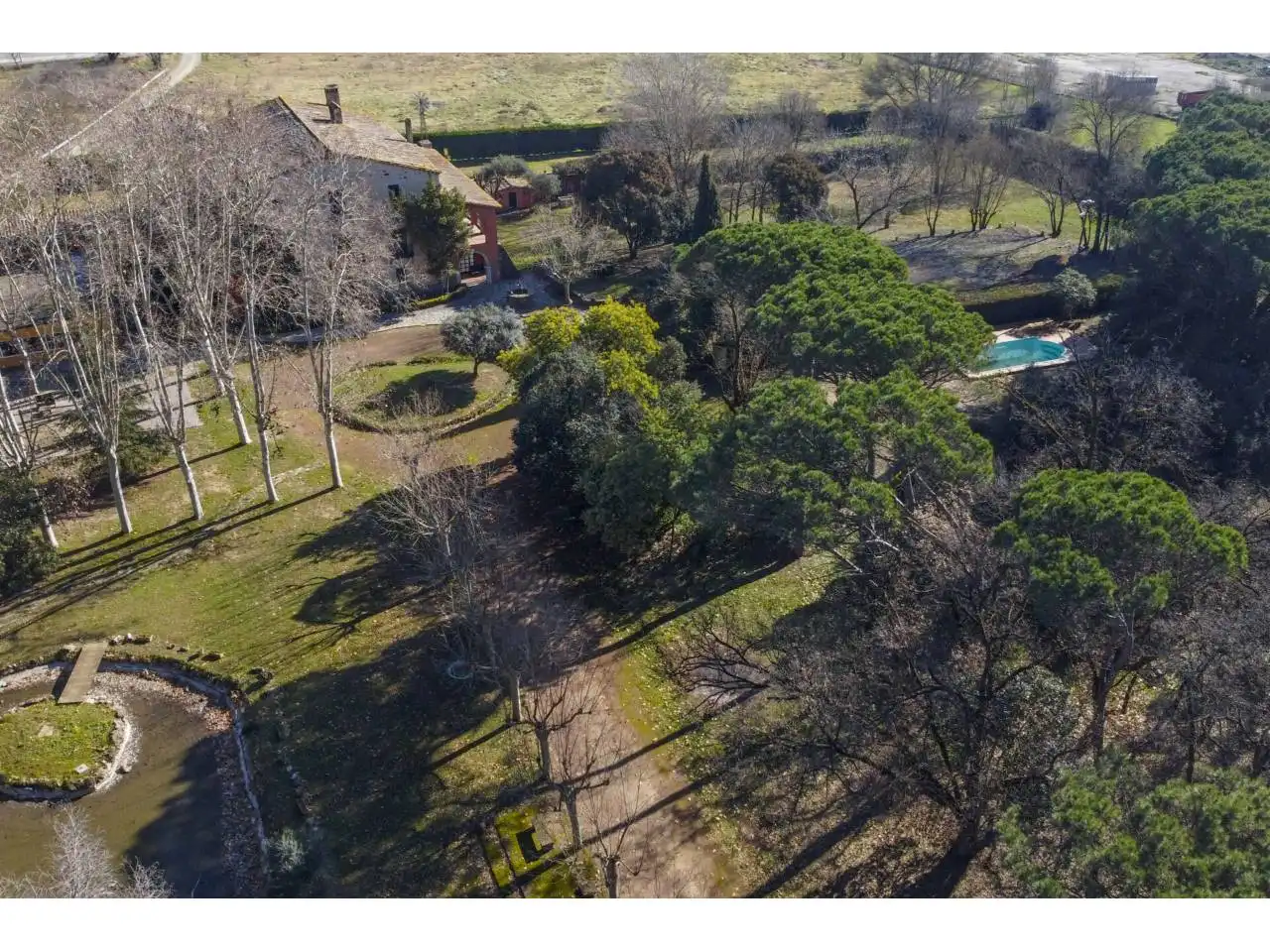 Jardín de Finca rústica en venta en Riudellots de la Selva con Calefacción, Jardín privado y Terraza