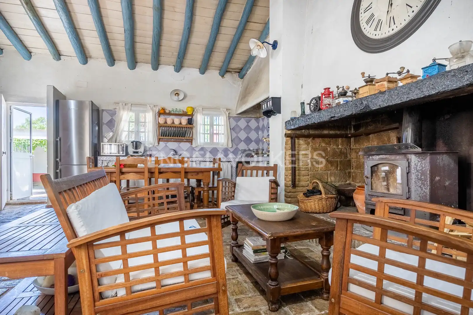 Comedor de Finca rústica en venta en Alcalá del Río con Aire acondicionado, Calefacción y Jardín privado