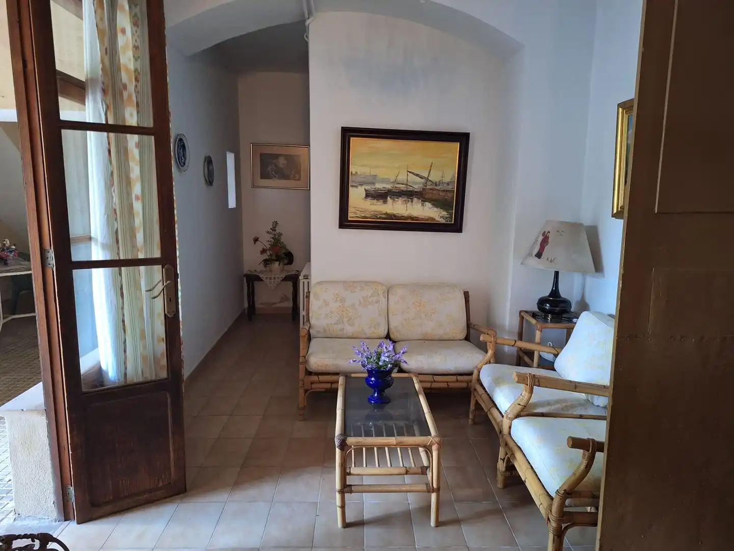 Sala d'estar de Casa adosada en venda en Algaida amb Jardí privat i Traster
