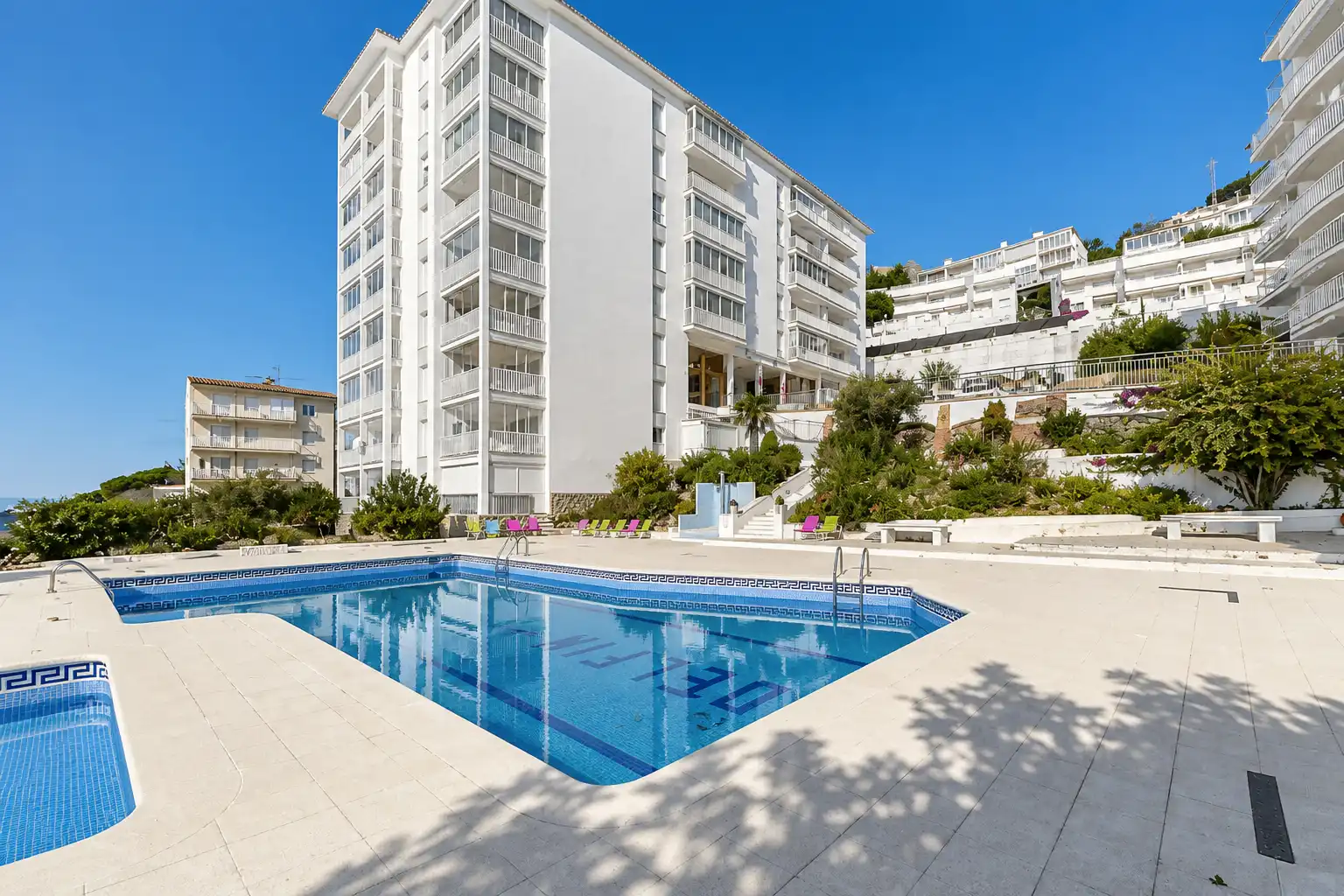 Schwimmbecken von Maisonette zum Verkauf in Roses mit Möbliert, Ofen und Gemeinschaftspool
