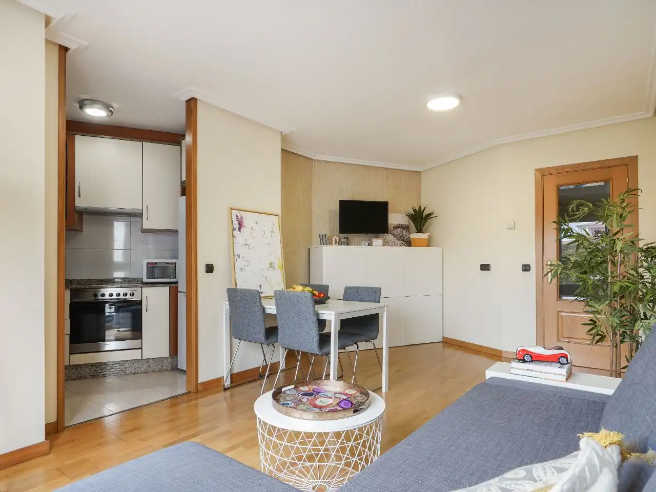 Living room of Flat for rent in Vigo   with Balcony