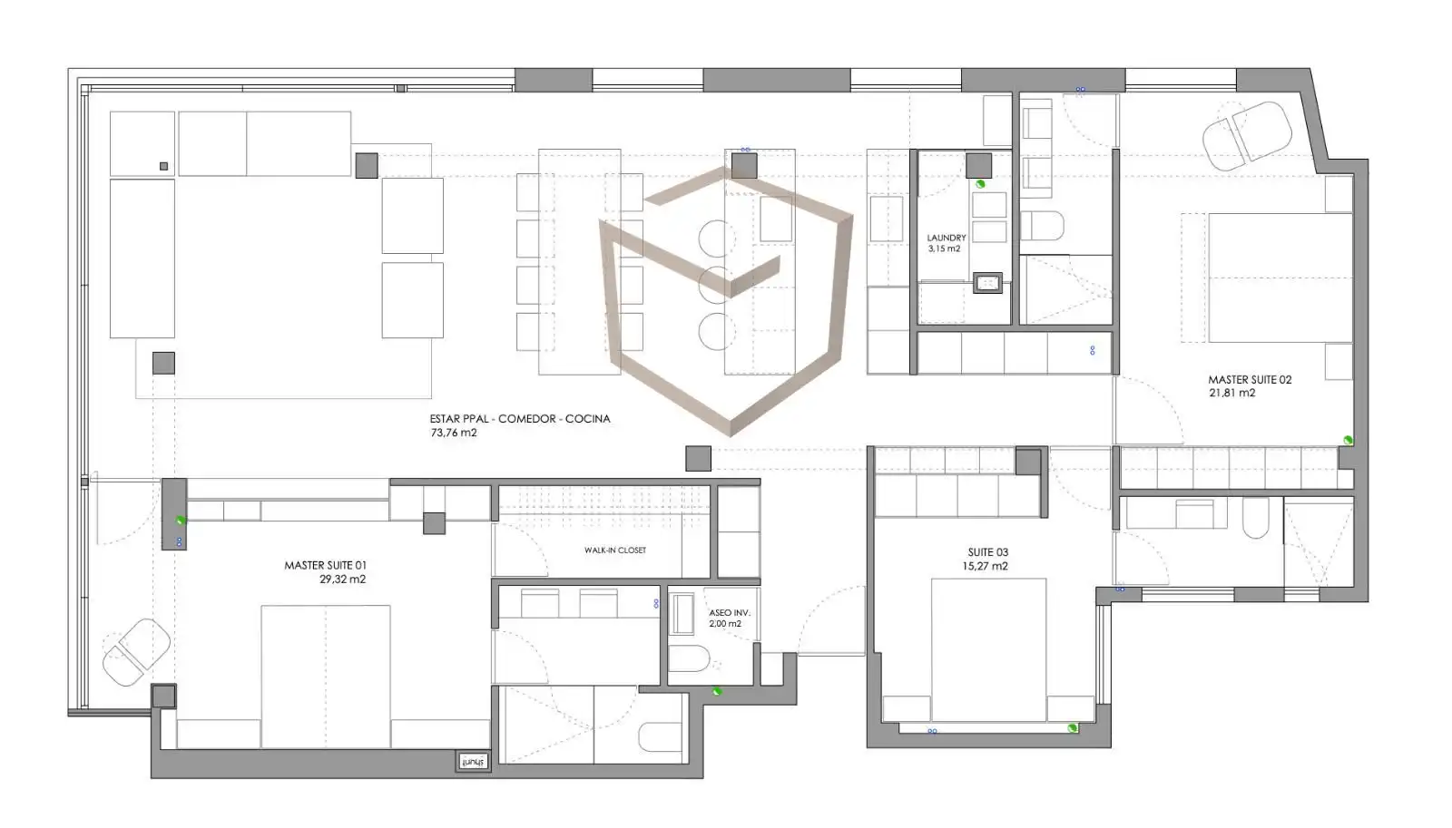 Appartement avec ascenseur à vendre à General Oraa, imagen 37