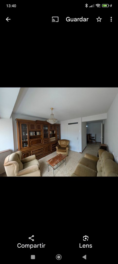 Living room of Flat to rent in Santiago de Compostela   with Heating and Furnished