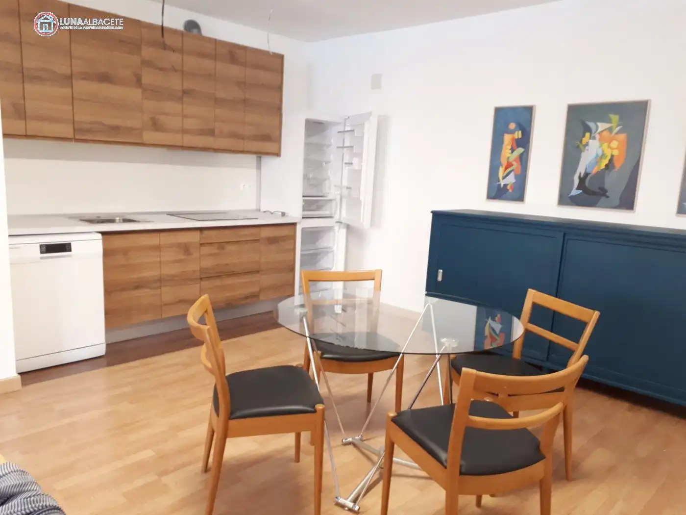 Cocina de Apartamento de alquiler en Albacete con Calefacción y Trastero