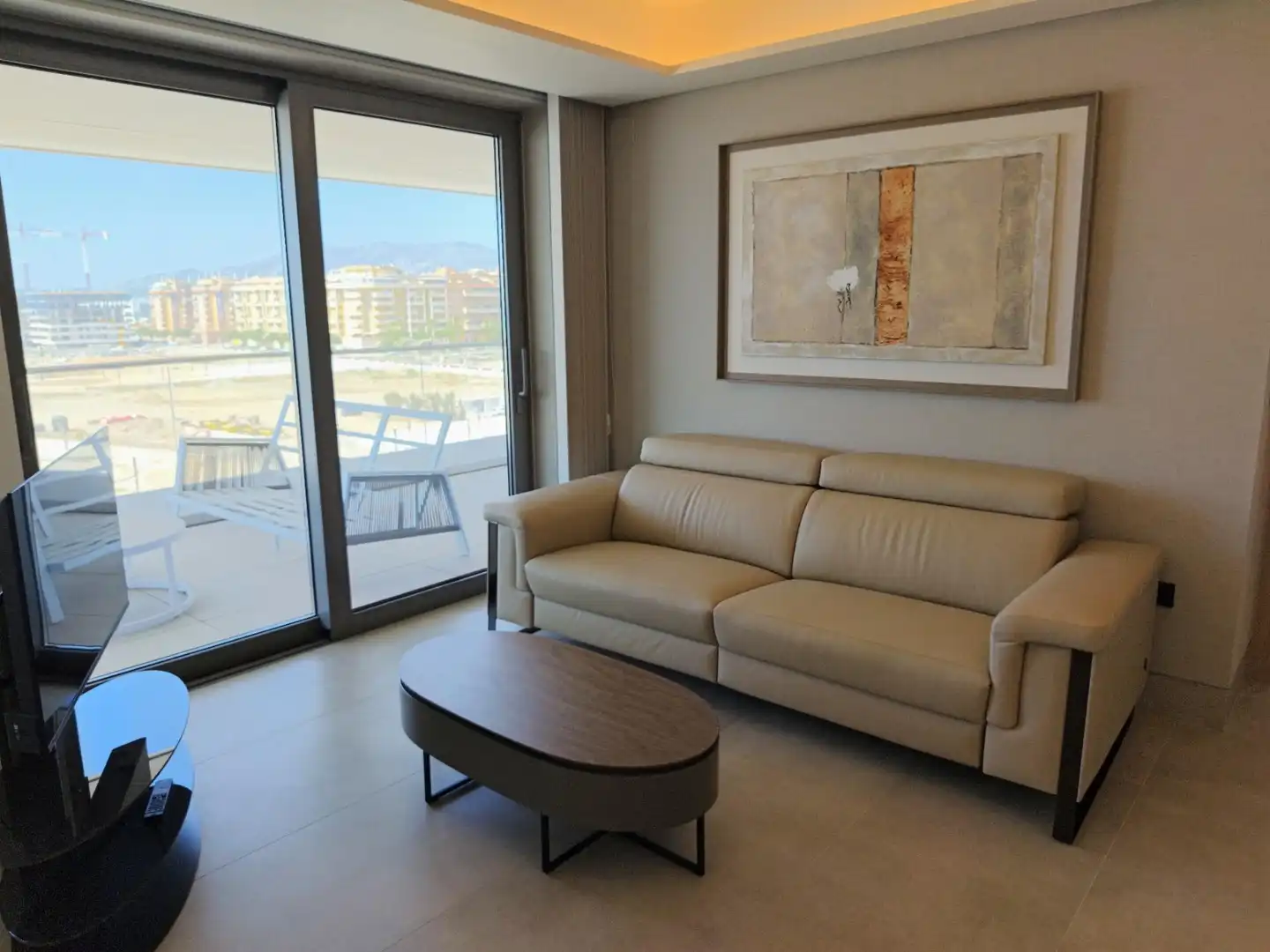 Sala de estar de Piso de alquiler en Málaga con Aire acondicionado, Calefacción y Terraza