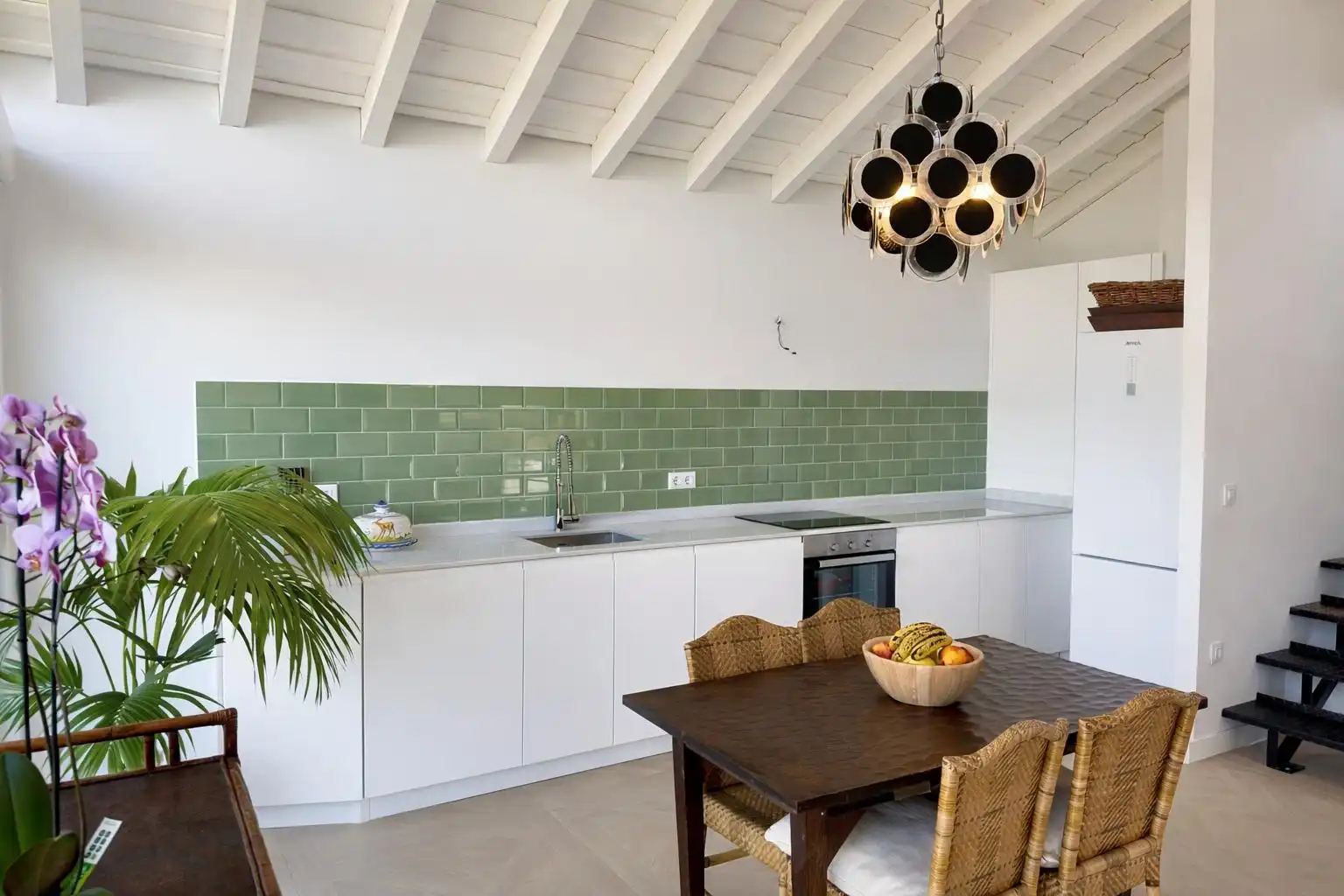 Cocina de Dúplex en venta en Alfoz de Lloredo con Calefacción, Jardín privado y Balcón