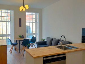 Sala d'estar de Pis de lloguer en A Coruña Capital  amb Calefacció, Moblat i Forn