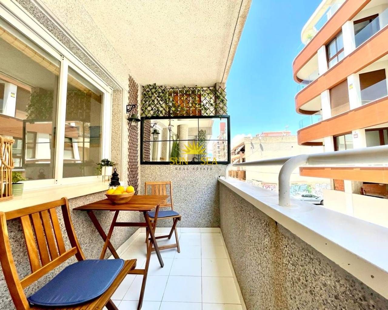Balcony of Apartment to rent in Torrevieja  with Air Conditioner, Heating and Washing machine