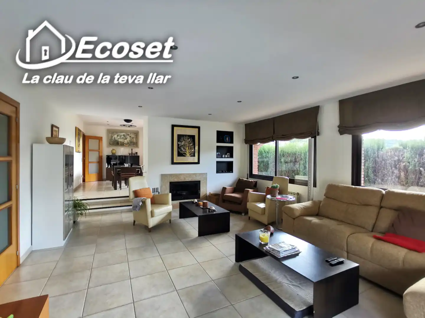 Living room of Houses for sale in Corbera de Llobregat  with Heating, Private garden and Parquet flooring
