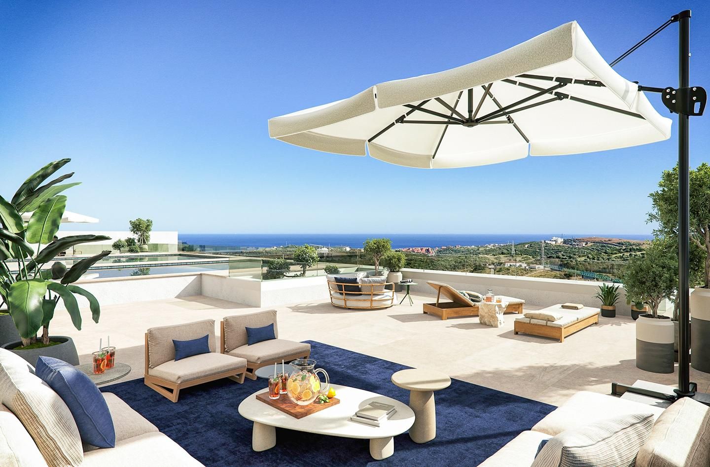 Terrassa de Apartament en venda en Casares amb Aire condicionat, Calefacció i Jardí privat