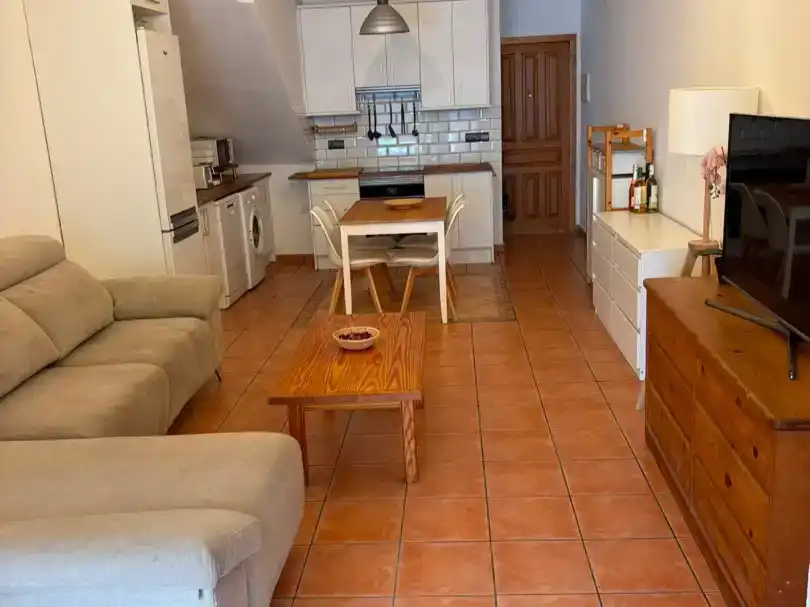Kitchen of Flat for rent in Sant Josep de sa Talaia  with Air Conditioner, Private garden and Furnished
