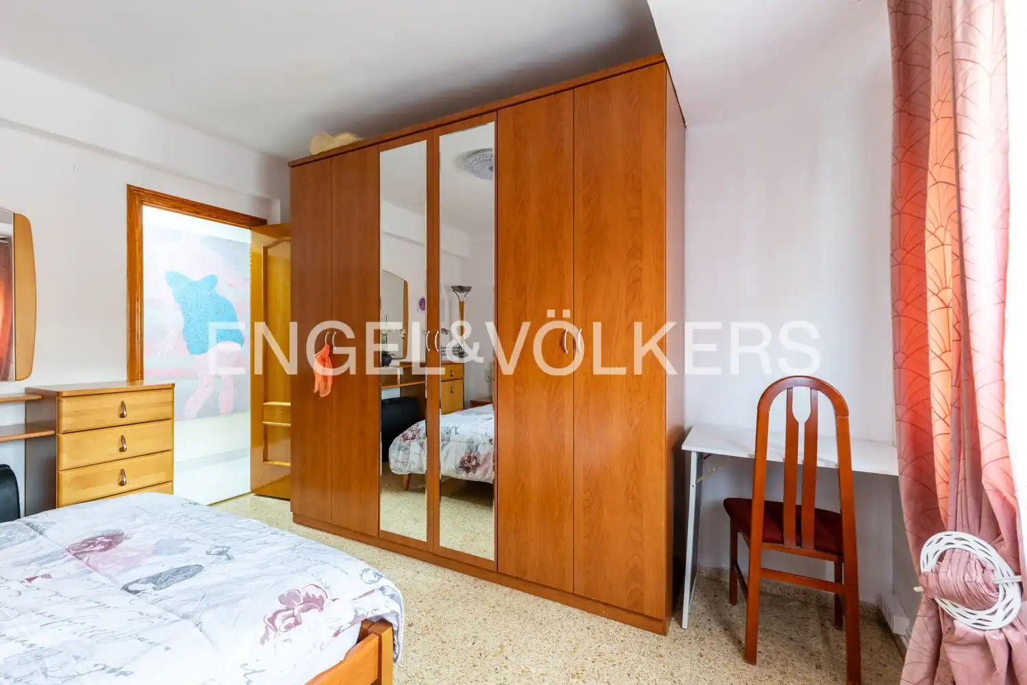 Bedroom of Flat for rent in Canet d'En Berenguer  with Air Conditioner, Heating and Furnished