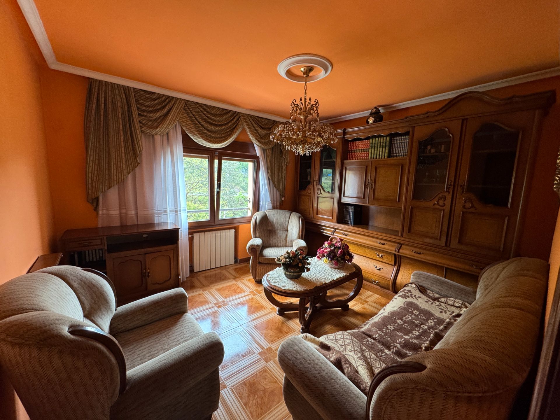 Living room of Flat for sale in Mieres (Asturias)  with Heating, Furnished and Oven