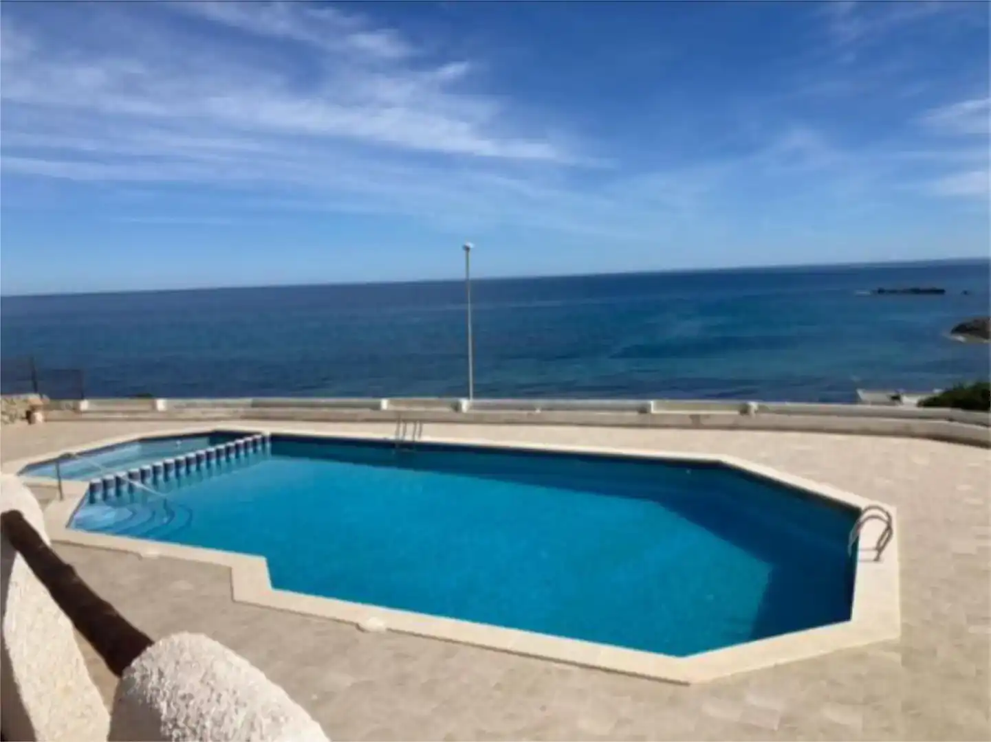 Piscina de Planta baixa de lloguer en La Manga del Mar Menor amb Aire condicionat, Piscina i Moblat