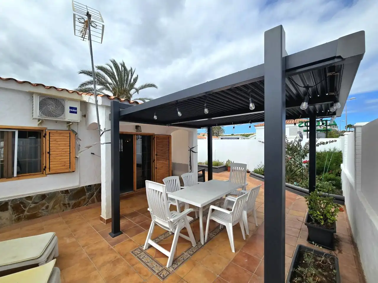 Terraza de Casa o chalet en venta en San Bartolomé de Tirajana con Aire acondicionado, Jardín privado y Terraza