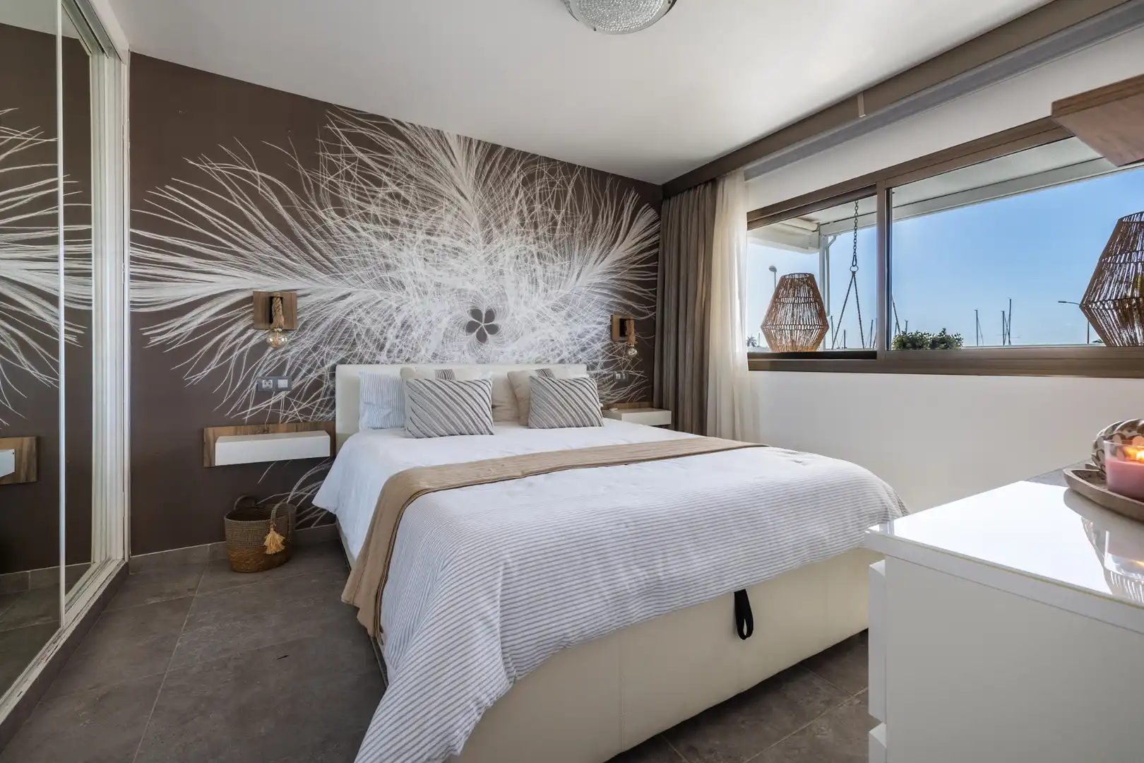 Schlafzimmer von Wohnung zum Verkauf in Mogán mit Klimaanlage, Terrasse und Möbliert
