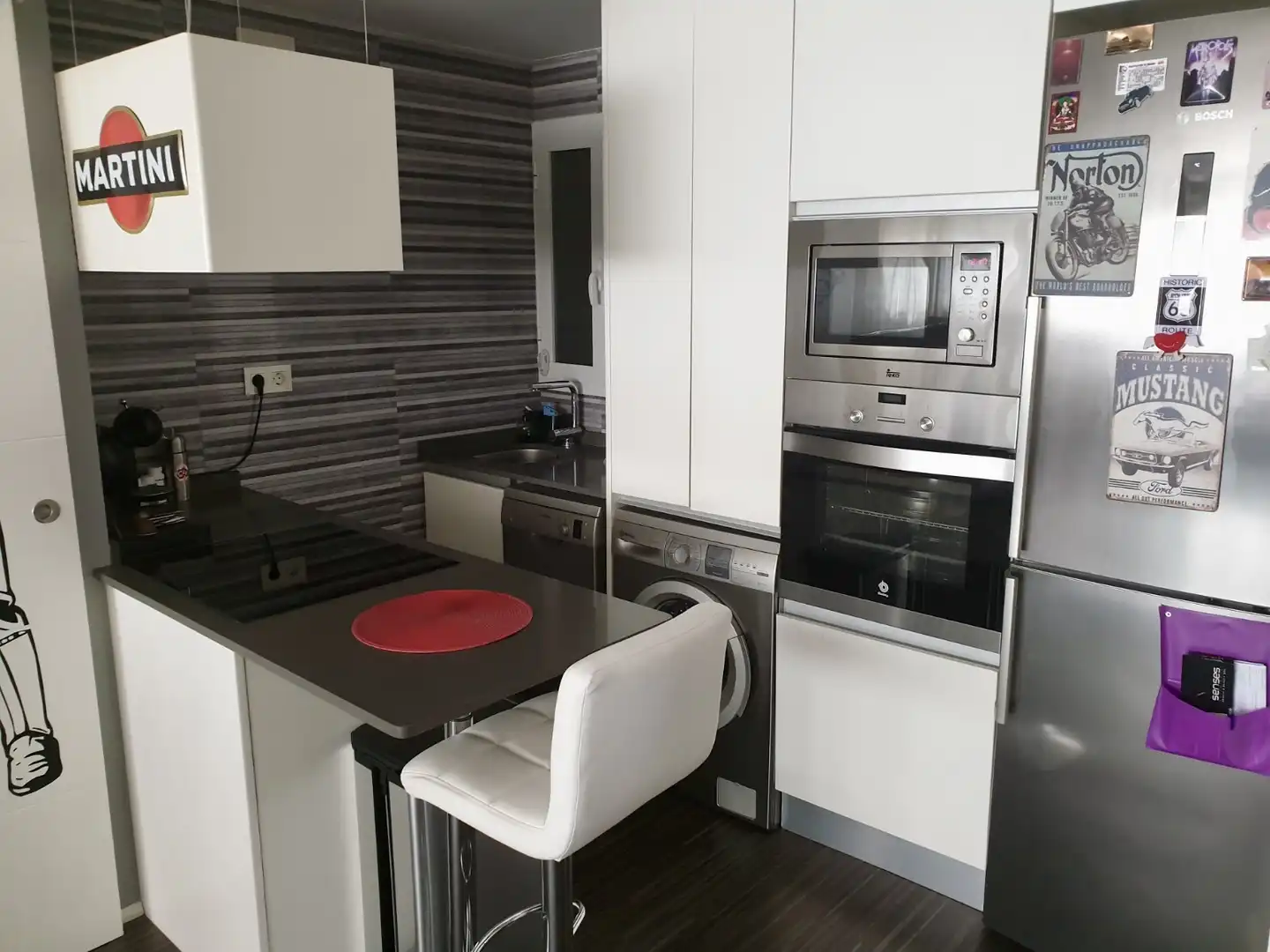 Cuina de Apartament en venda en Finestrat amb Jardí privat i Piscina