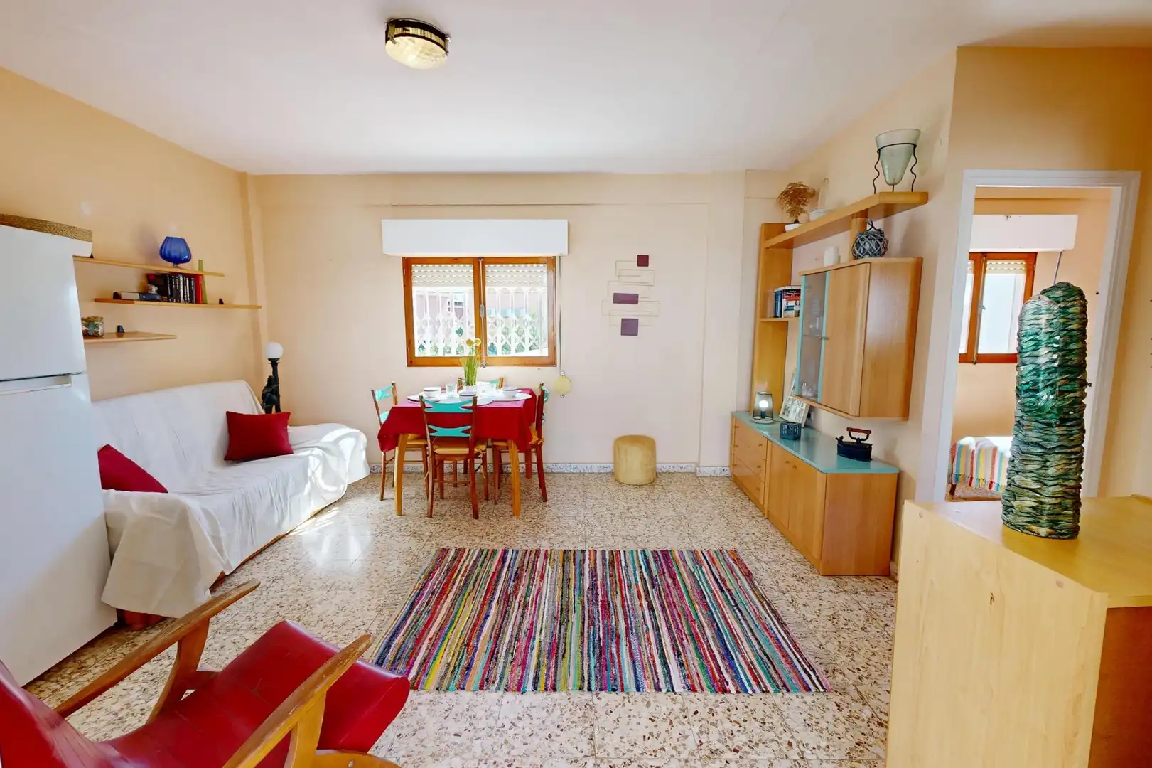 Sala de estar de Apartamento en venta en Cartagena con Terraza, Trastero y Amueblado