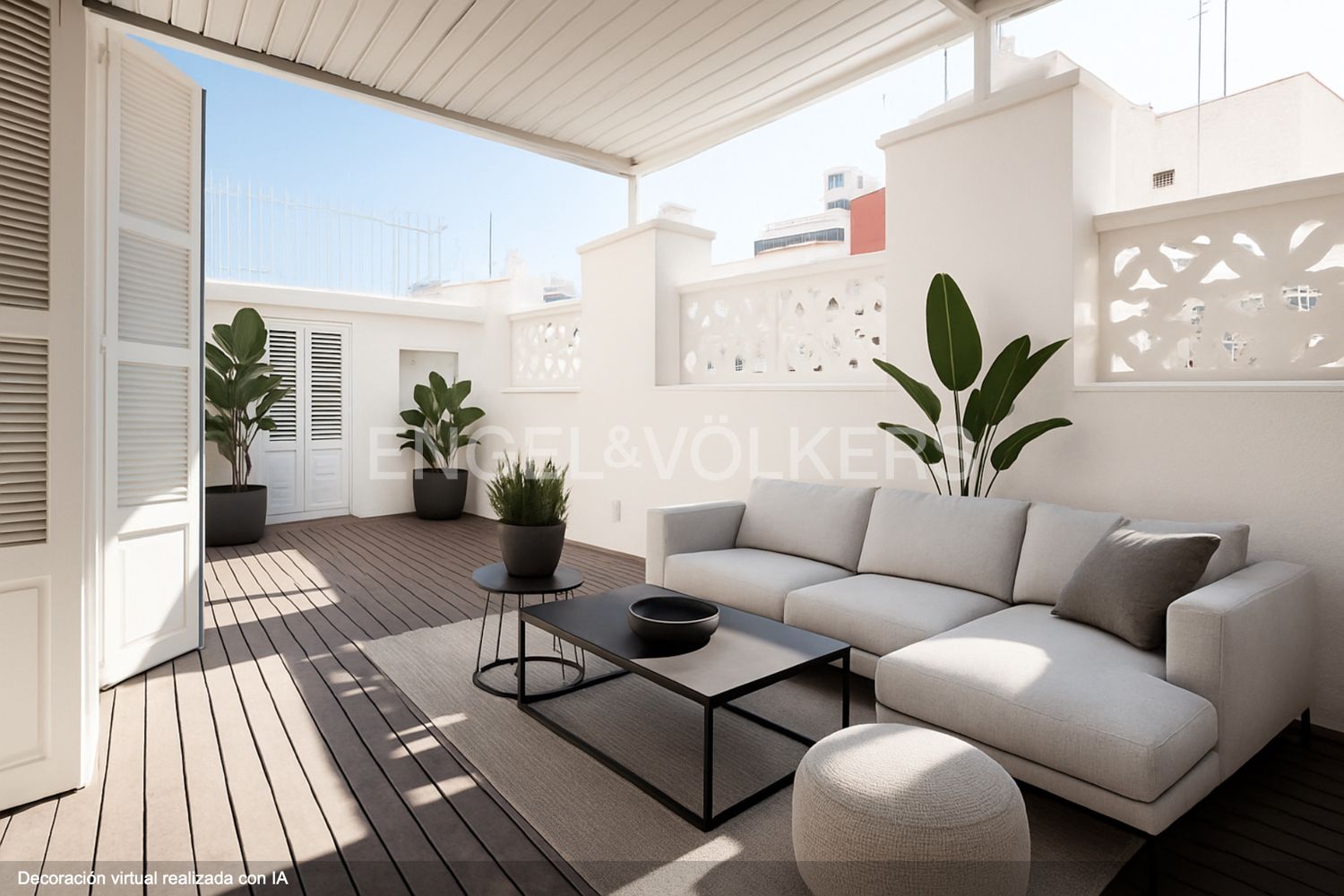 Terraza de Ático en venta en  Valencia Capital con Aire acondicionado, Calefacción y Parquet