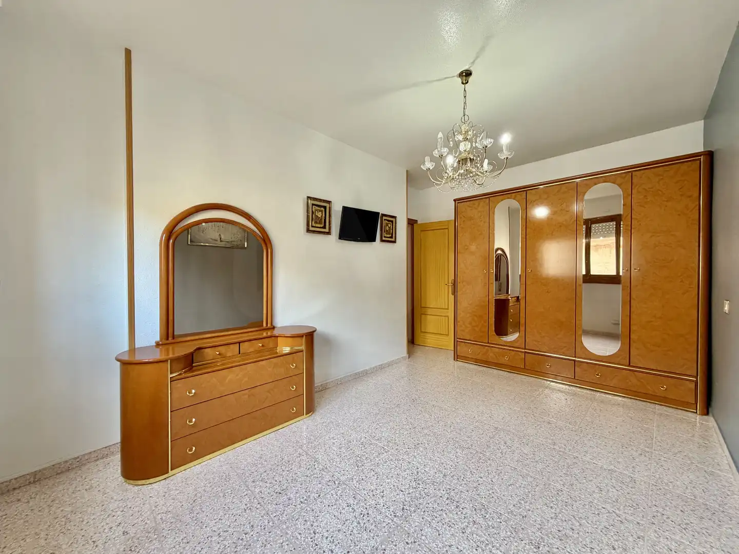 Bedroom of Flat for sale in Abarán  with Air Conditioner and Heating