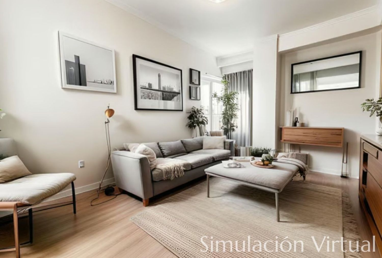 Living room of Flat for sale in Gijón   with Heating, Terrace and Swimming Pool