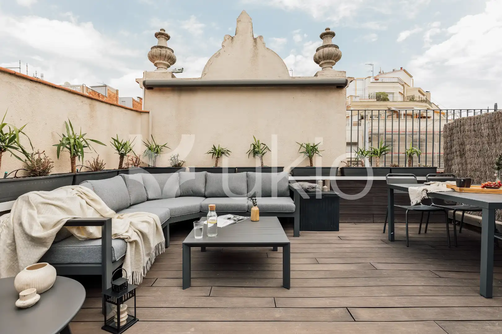 Terraza de Apartamento de alquiler en Barcelona con Aire acondicionado, Calefacción y Terraza