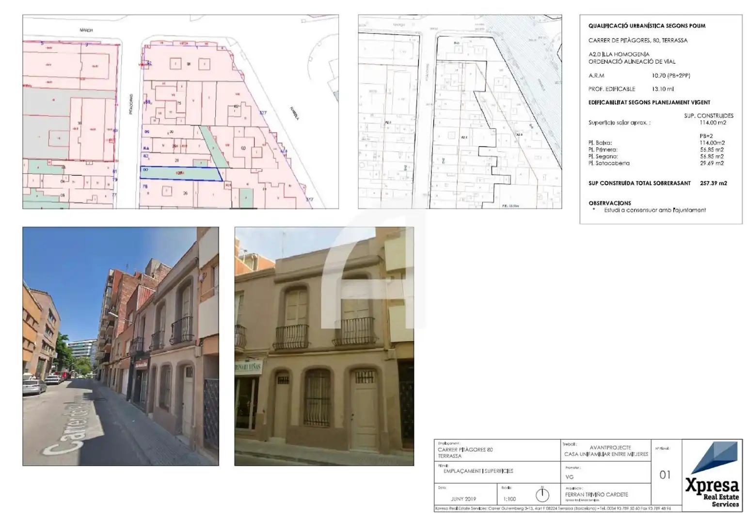 Exterior view of Land for sale in Terrassa