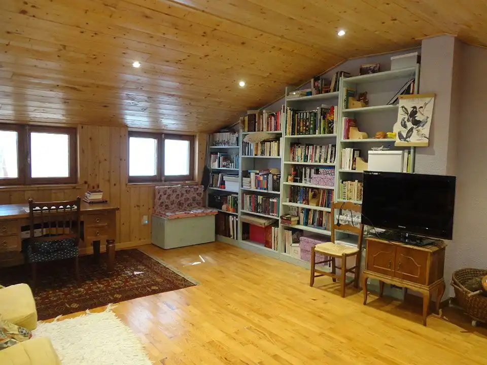 Sala de estar de Casa o chalet en venta en Arauzo de Miel con Calefacción, Trastero y Amueblado
