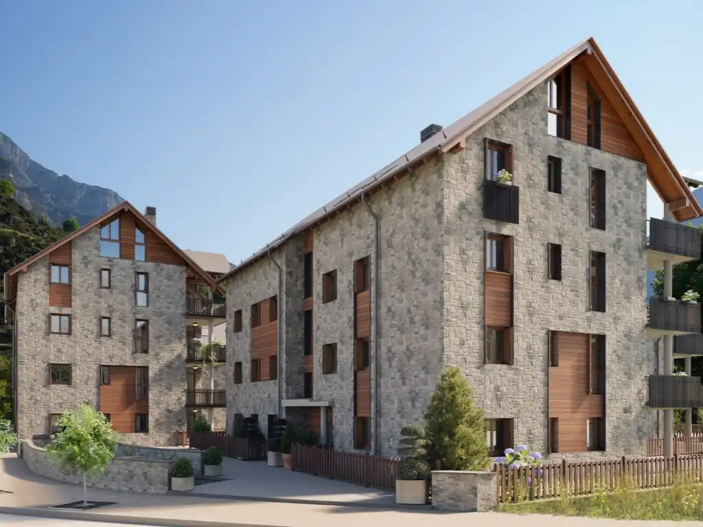 Vista exterior de Dúplex en venta en Benasque