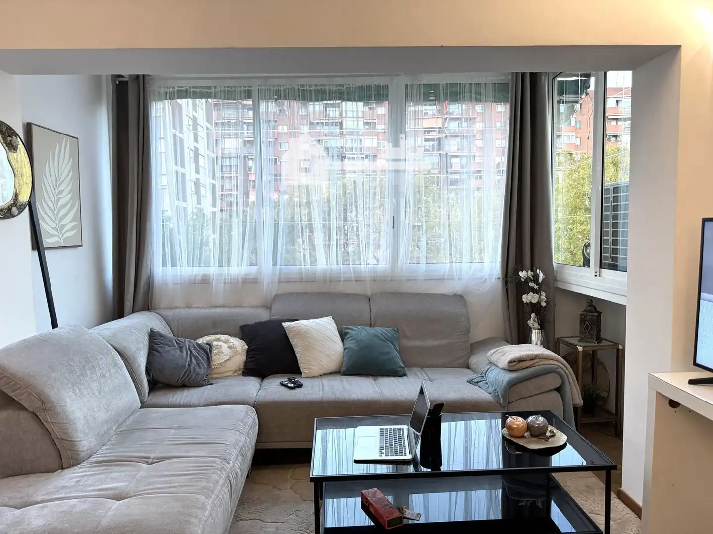Living room of Flat for sale in  Barcelona Capital  with Air Conditioner, Heating and Terrace
