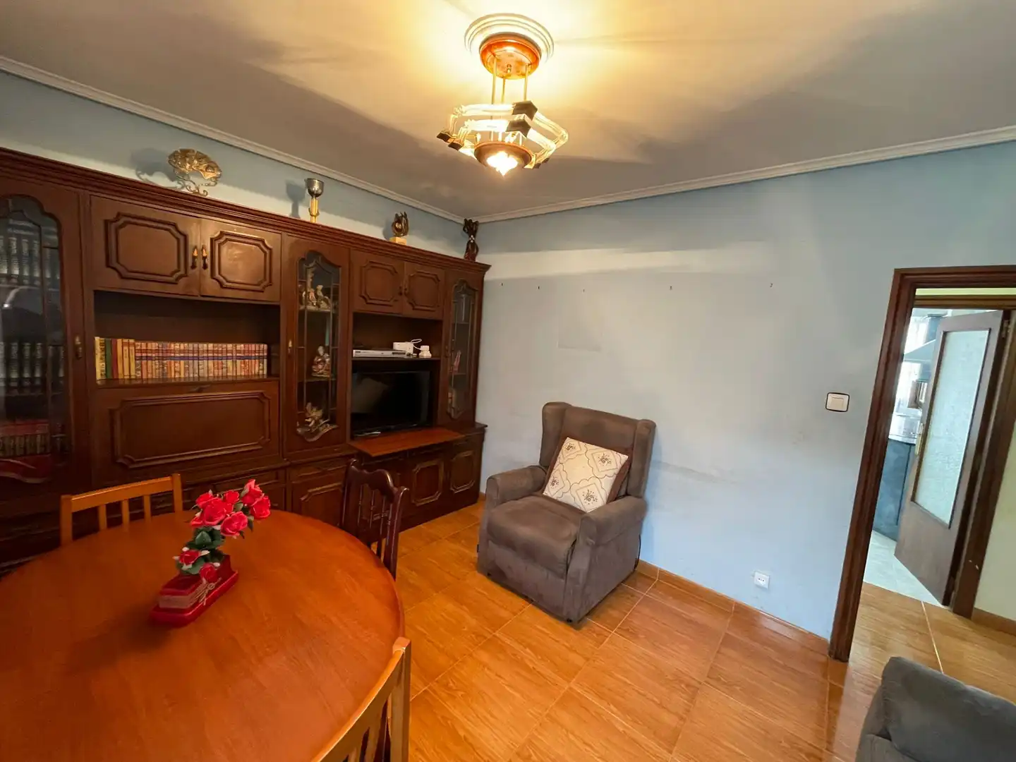 Sala de estar de Piso en venta en Barakaldo  con Calefacción, Amueblado y Horno