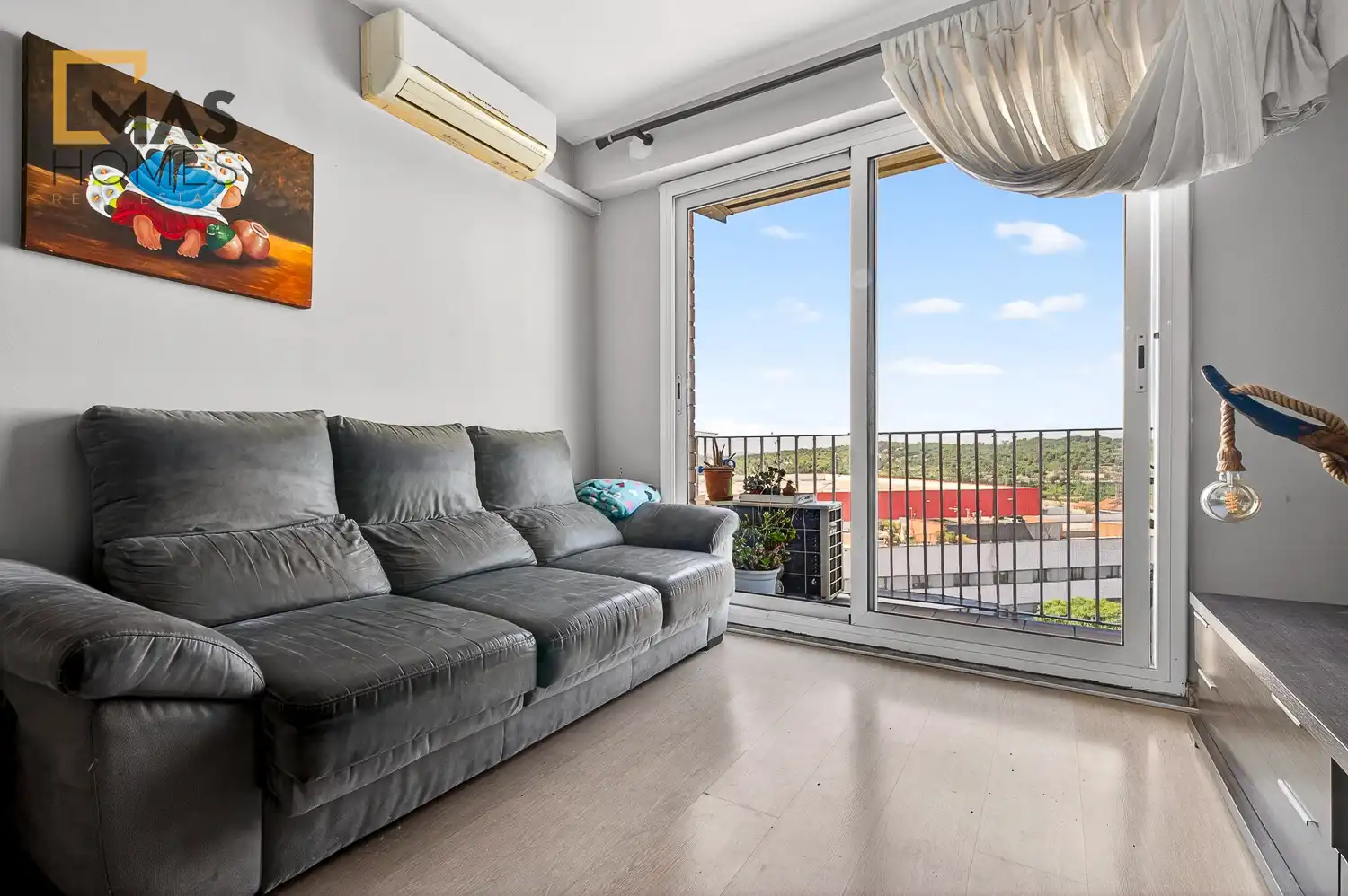 Wohnzimmer von Wohnung zum Verkauf in Terrassa mit Klimaanlage, Heizung und Terrasse