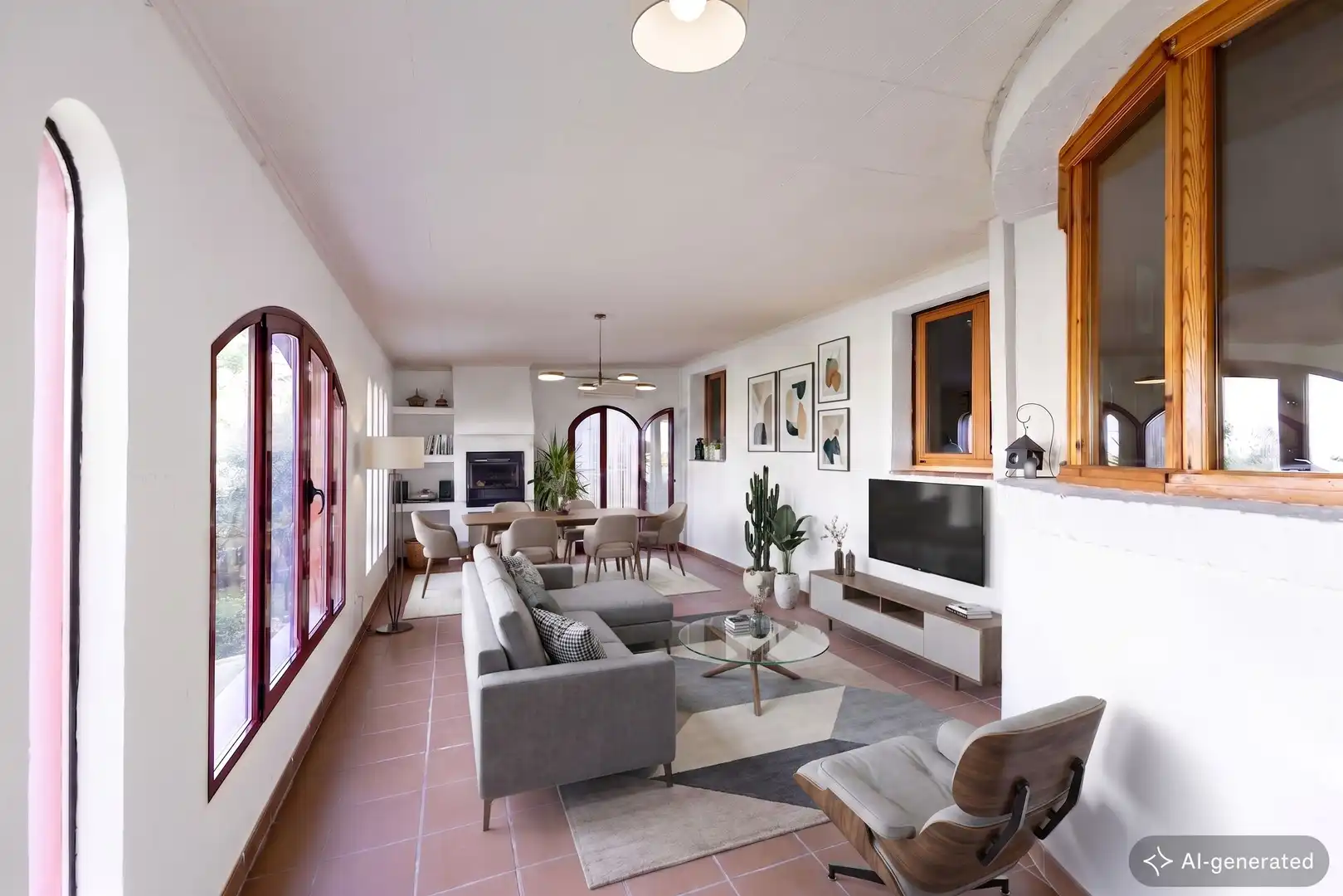 Living room of Houses for sale in El Casar  with Air Conditioner, Heating and Private garden