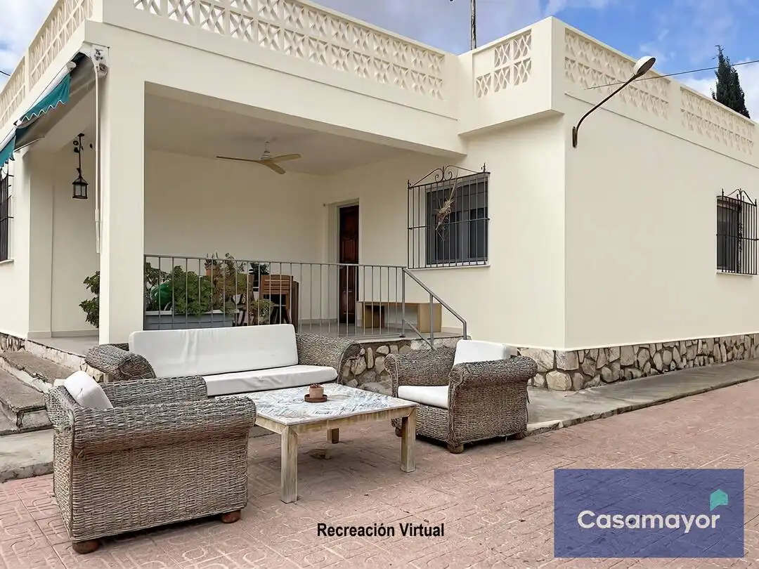 Terraza de Casa o chalet en venta en Mutxamel con Aire acondicionado, Calefacción y Jardín privado