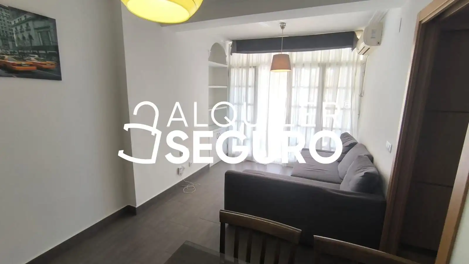Sala de estar de Piso de alquiler en Sevilla con Terraza y Amueblado