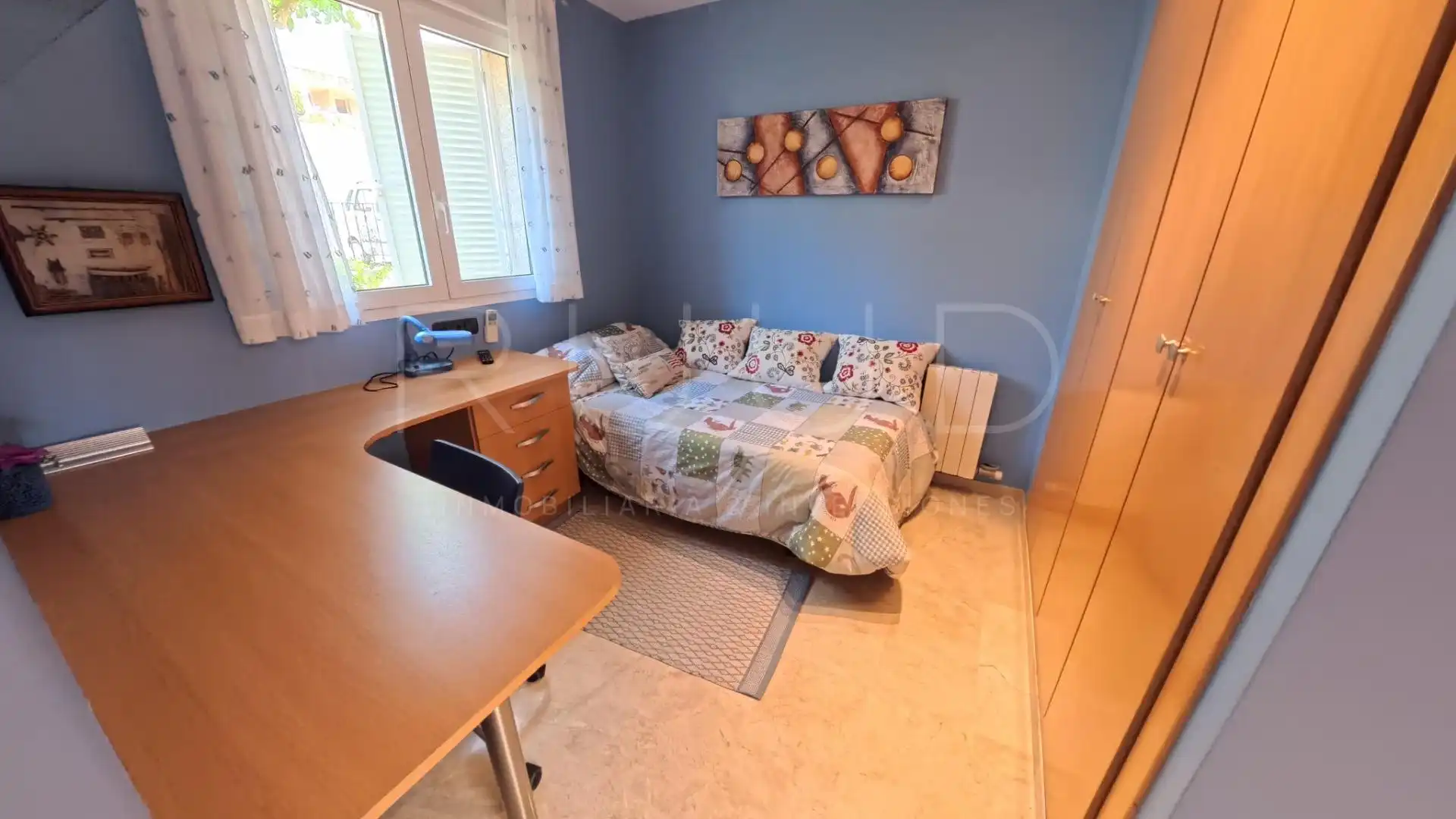 Schlafzimmer von Einfamilien-Reihenhaus zur Miete in Sant Feliu de Guíxols mit Klimaanlage, Heizung und Privatgarten
