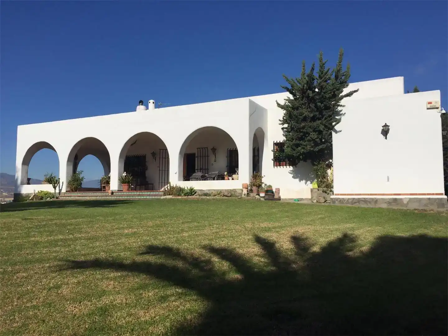 Vista exterior de Finca rústica en venda en Pechina amb Aire condicionat i Piscina