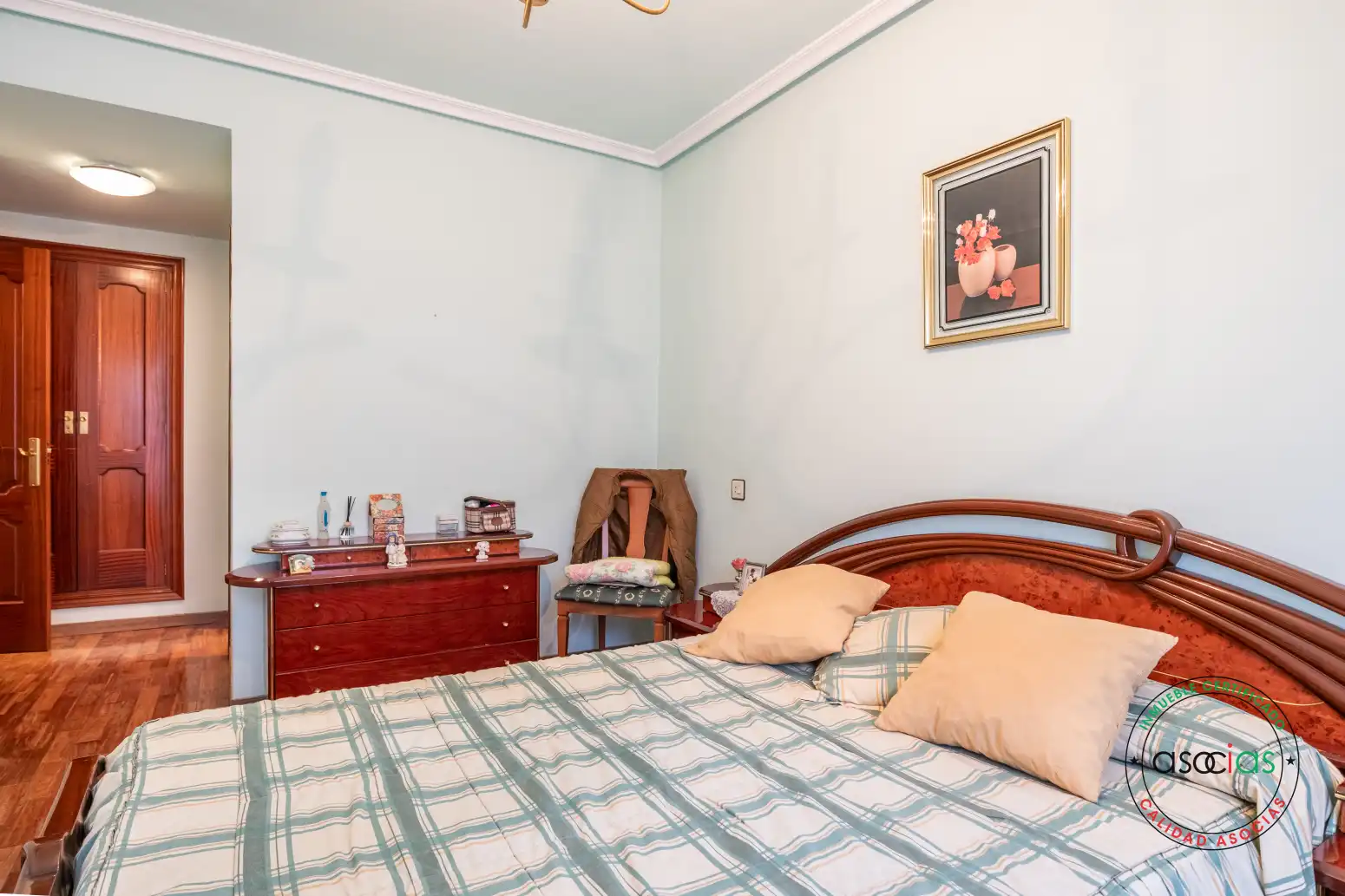 Bedroom of Flat for sale in Teverga  with Heating, Parquet flooring and Terrace