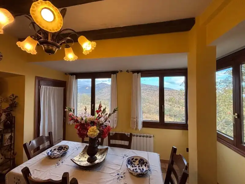 Dining room of Houses for sale in Miraflores de la Sierra  with Air Conditioner, Heating and Terrace