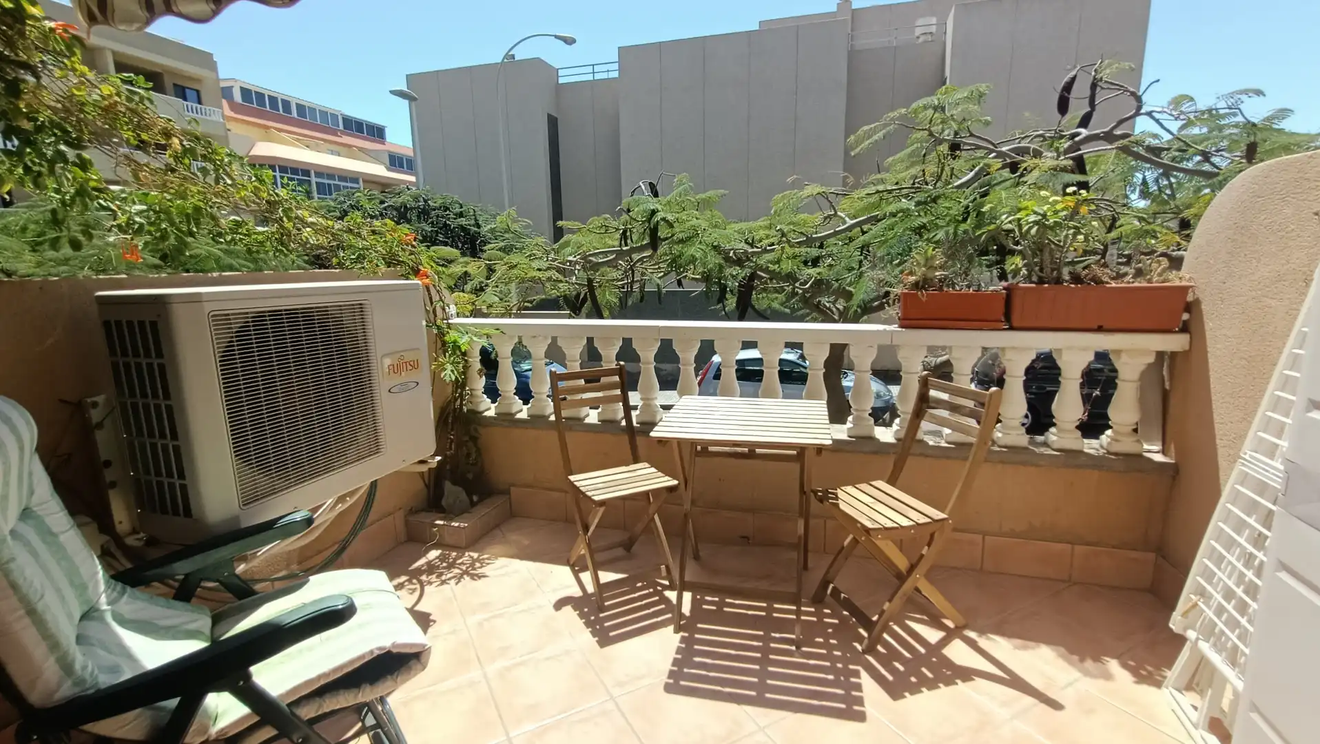 Terrasse von Wohnungen zur Miete in Granadilla de Abona mit Möbliert, Ofen und Waschmaschine