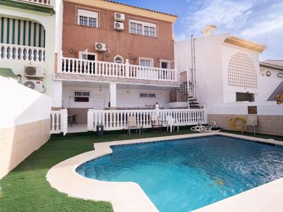 Swimming pool of Single-family semi-detached for sale in Málaga Capital  with Terrace and Swimming Pool