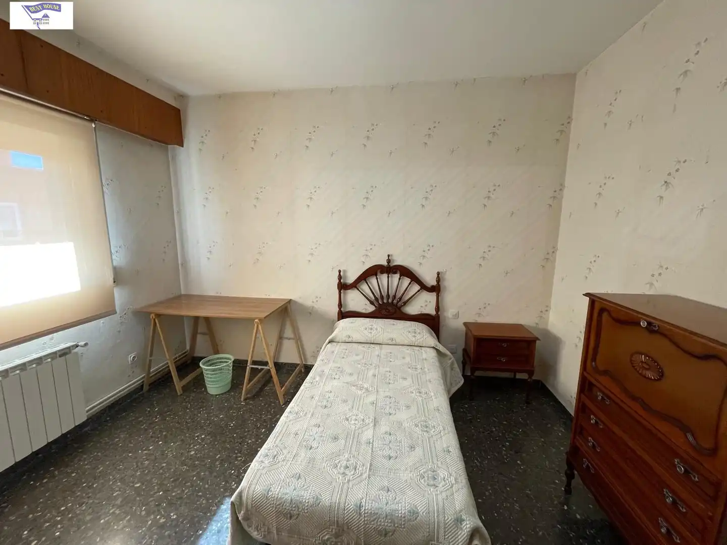 Bedroom of Flat for rent in Albacete  with Heating, Furnished and Balcony