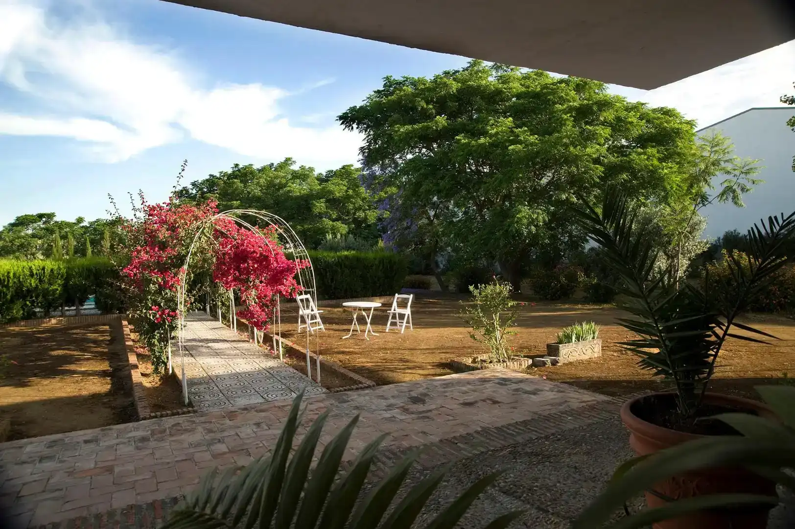 Terrassa de Casa o xalet en venda en Carmona amb Aire condicionat, Jardí privat i Traster