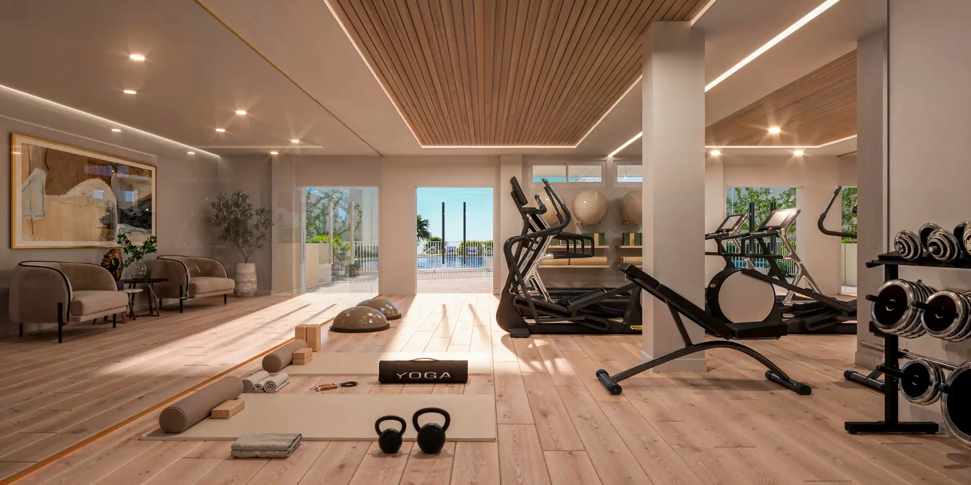 Sala d'estar de Apartament en venda en Estepona amb Aire condicionat, Calefacció i Jardí privat