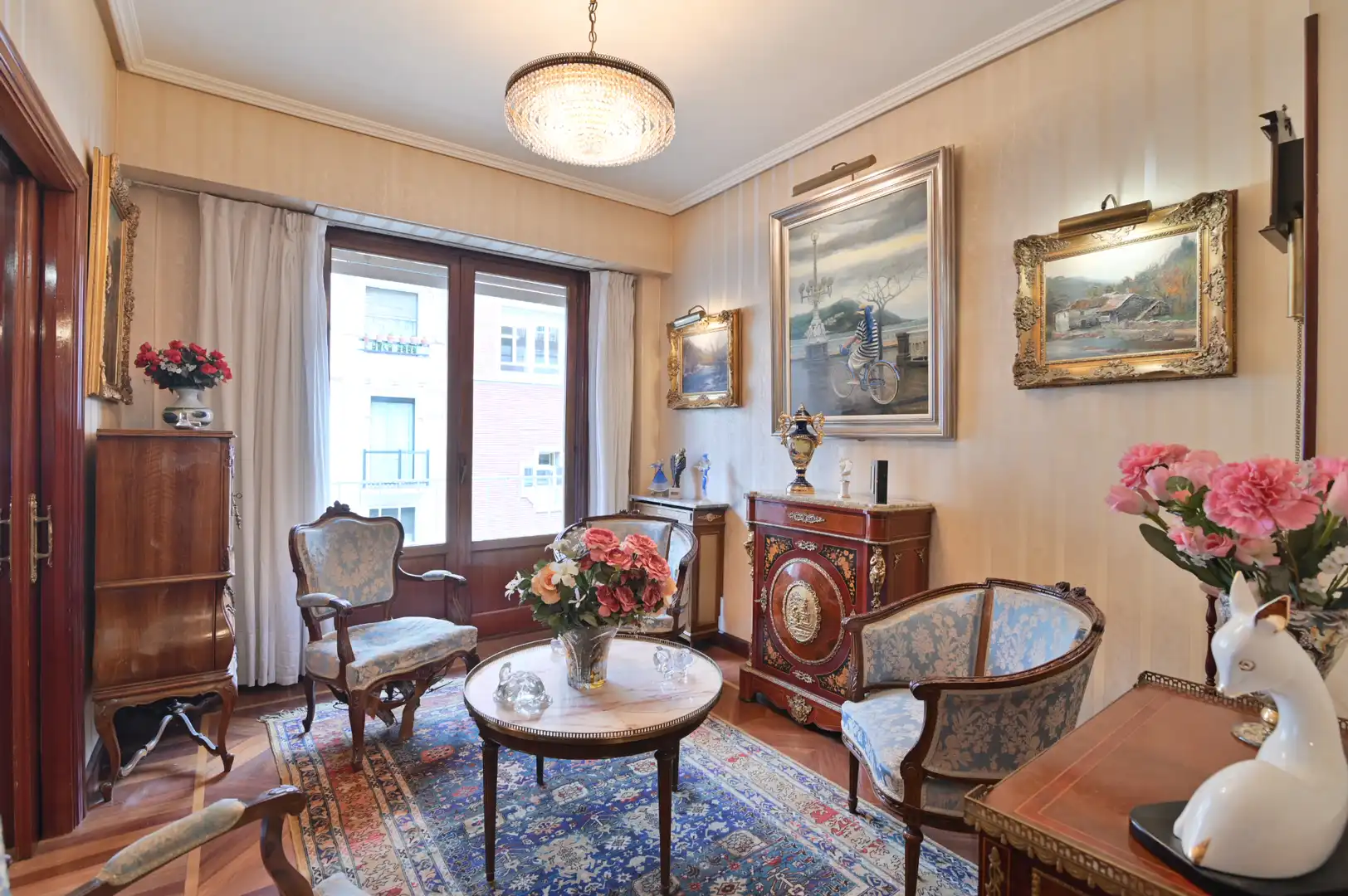 Sala de estar de Piso en venta en Bilbao  con Calefacción y Balcón