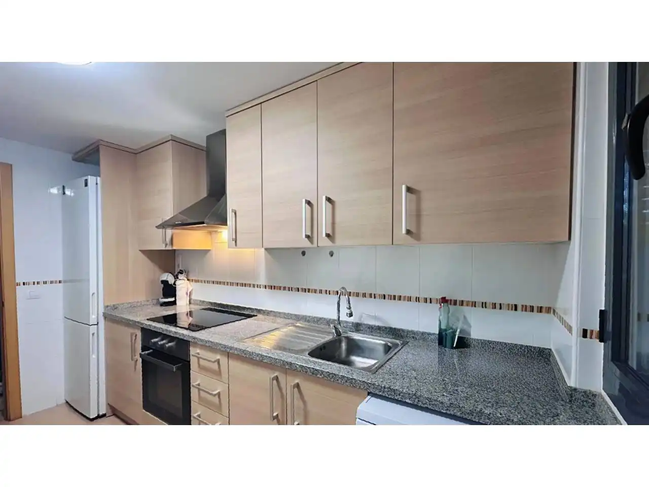 Küche von Wohnung zur Miete in San Jorge / Sant Jordi mit Klimaanlage, Heizung und Terrasse