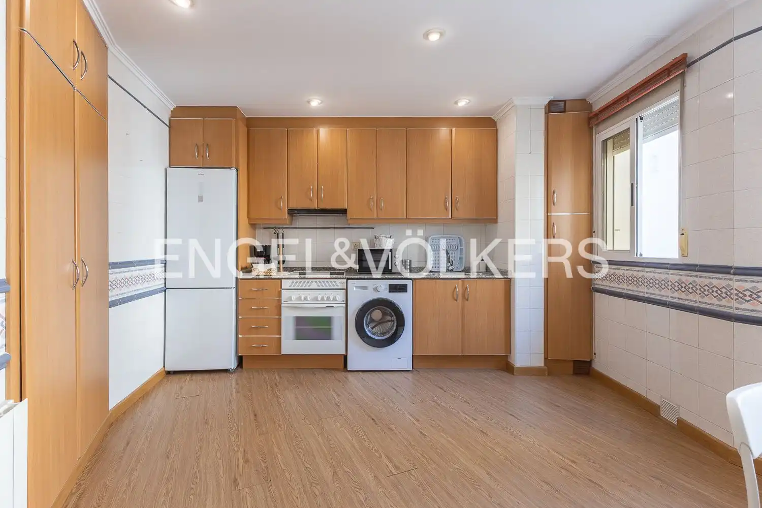 Cocina de Piso de alquiler en Valencia con Aire acondicionado, Calefacción y Parquet