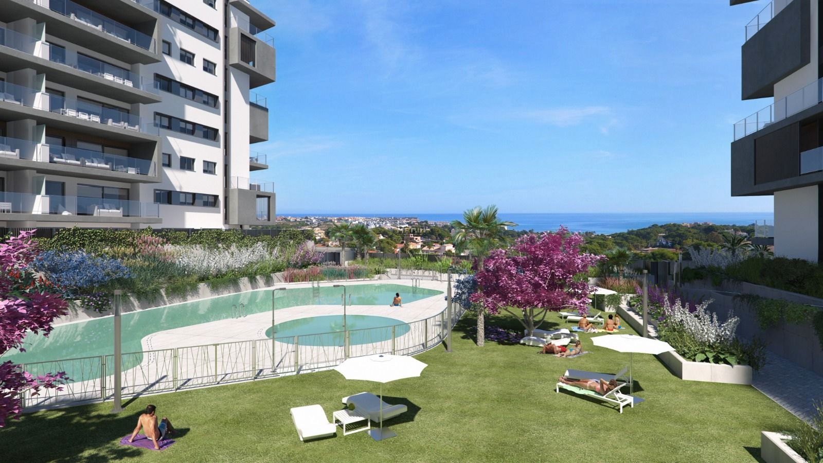 Swimming pool of Flat for sale in Orihuela  with Air Conditioner, Heating and Terrace