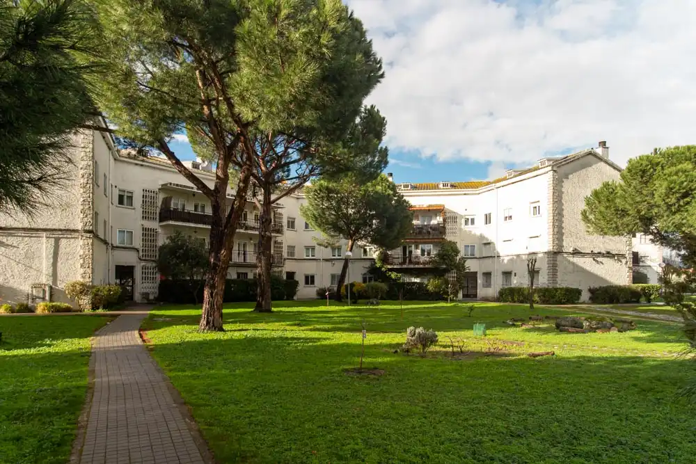 Exterior view of Flat for sale in Collado Villalba  with Heating, Private garden and Parquet flooring