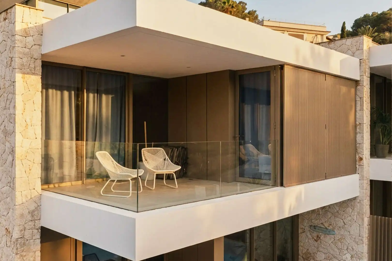 Terrasse von Einfamilien-Reihenhaus zum Verkauf in Capdepera mit Klimaanlage, Terrasse und Möbliert